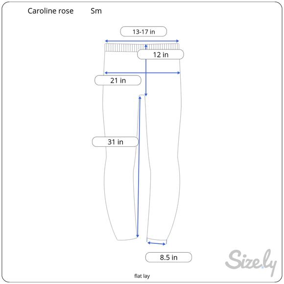 Caroline Rose Black Straight Leg Pants Pull On Flat Front Elastic Waist Small - Picture 8 of 8